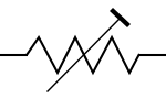 Preset resistor IEEE international symbol Preset resistor IEEE international symbol